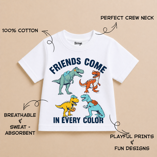 Friends Come In Every Colour - Kids Tshirt