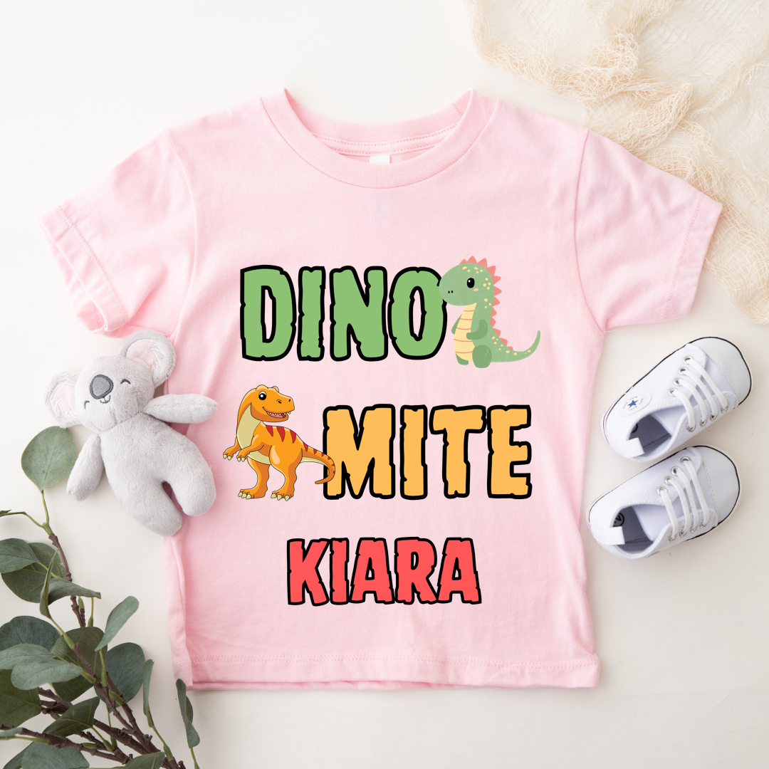 Dino Mite - Personalised Kids Tshirt