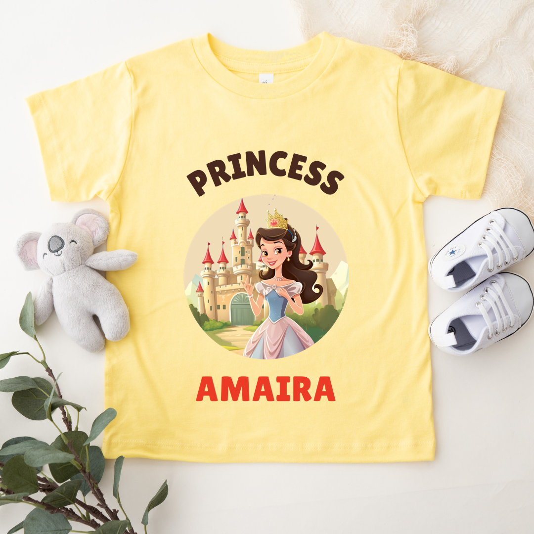 Princess - Persinalised Kids Tshirt