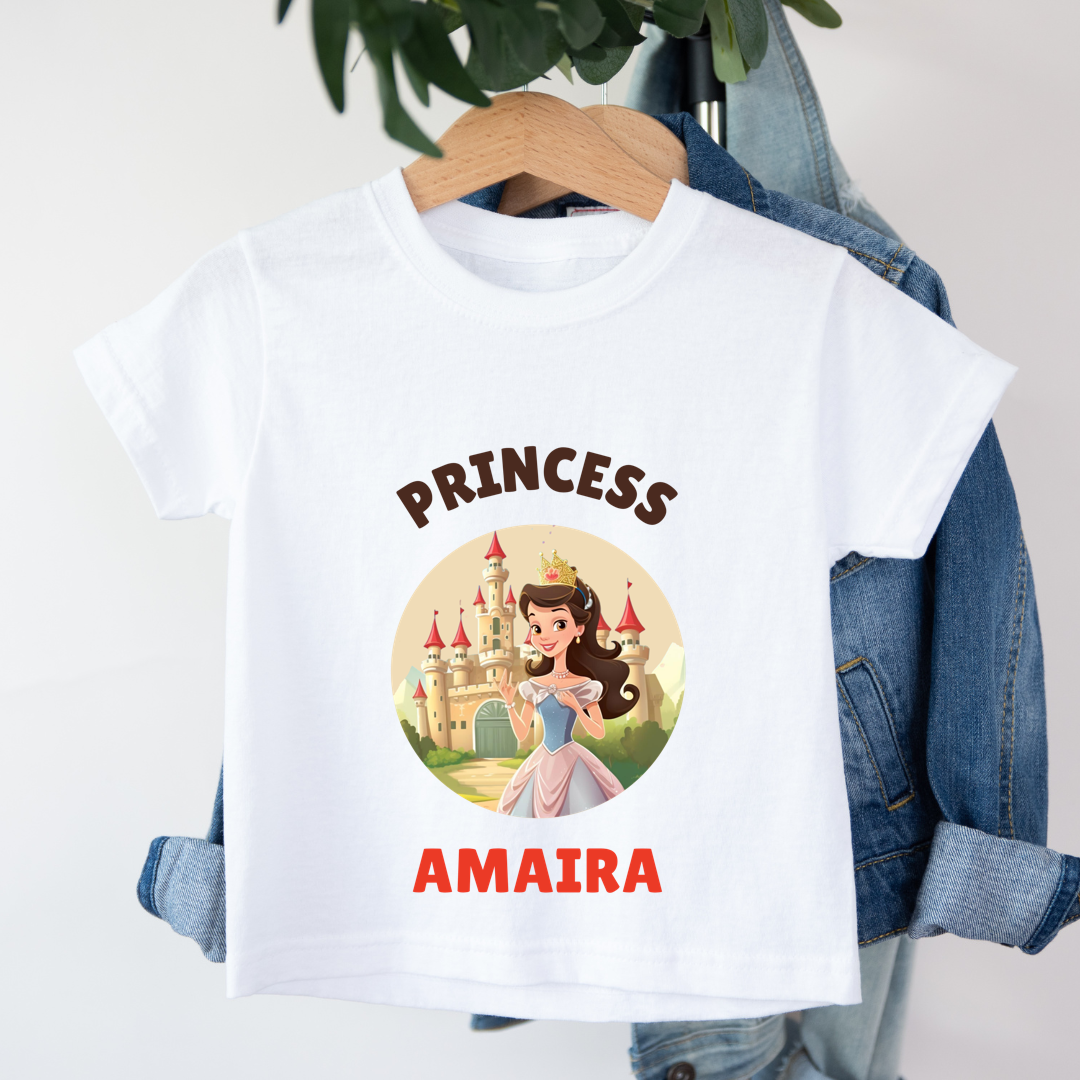 Princess - Persinalised Kids Tshirt