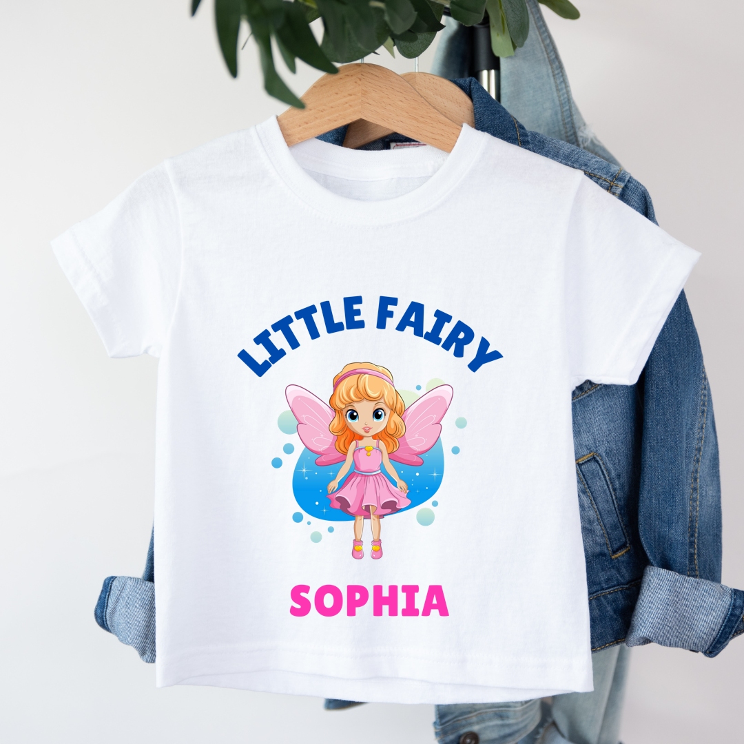 Little Fairy - Personalised Kids Tshirt