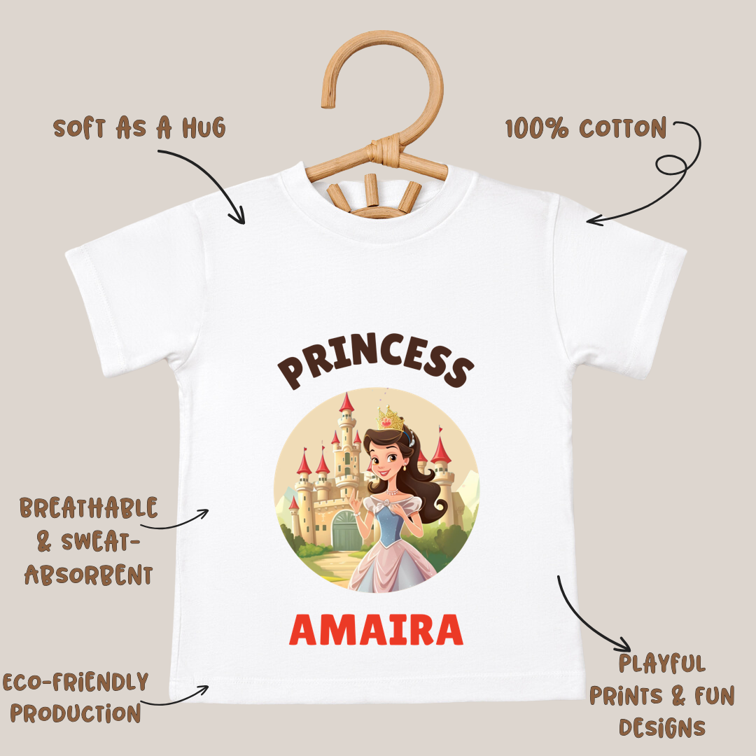 Princess - Persinalised Kids Tshirt