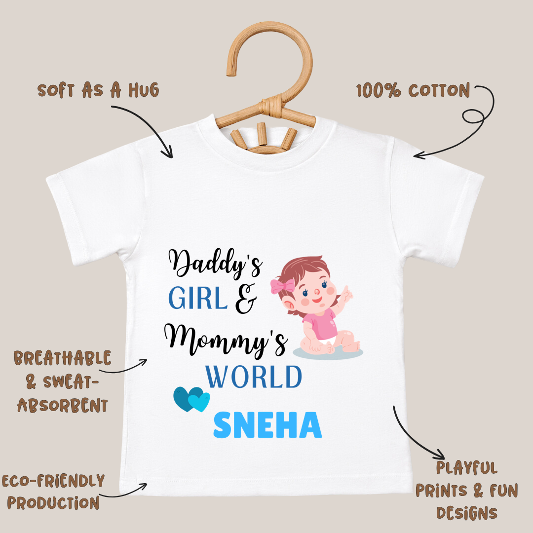 Daddy's Girl & Mommy's World - Kids Tee