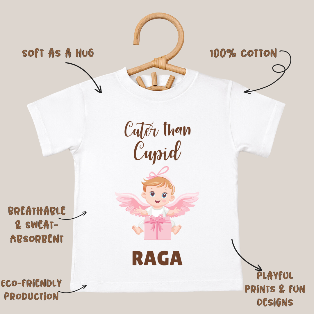 Cuter Than Cupid - Customisable Kids Tshirt
