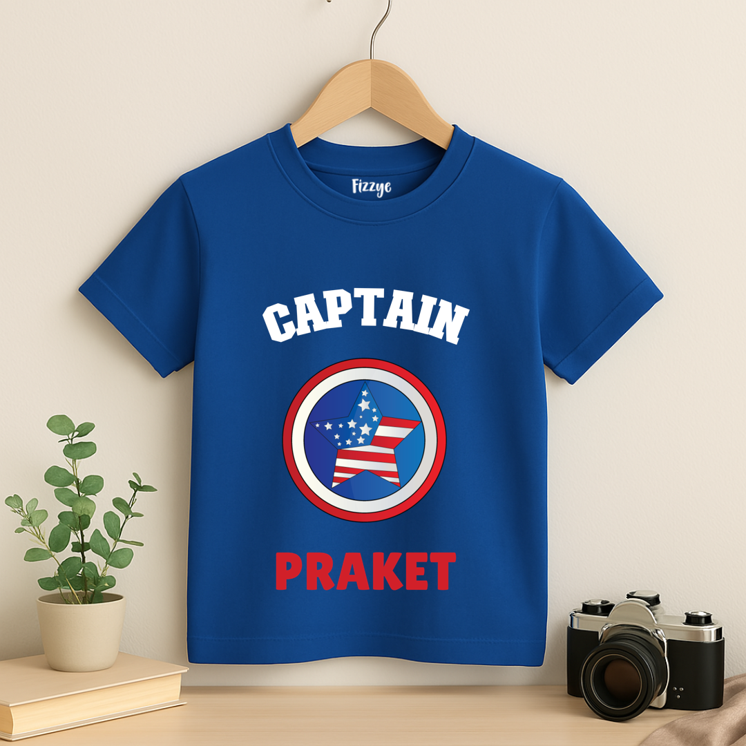Captain America - Custom Kids Tee