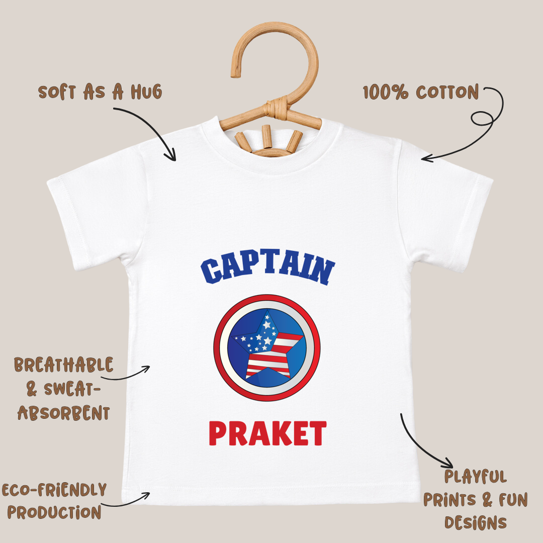 Captain America - Custom Kids Tee