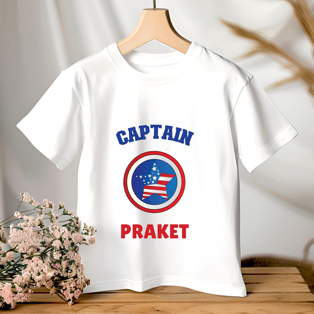 Captain America - Custom Kids Tee