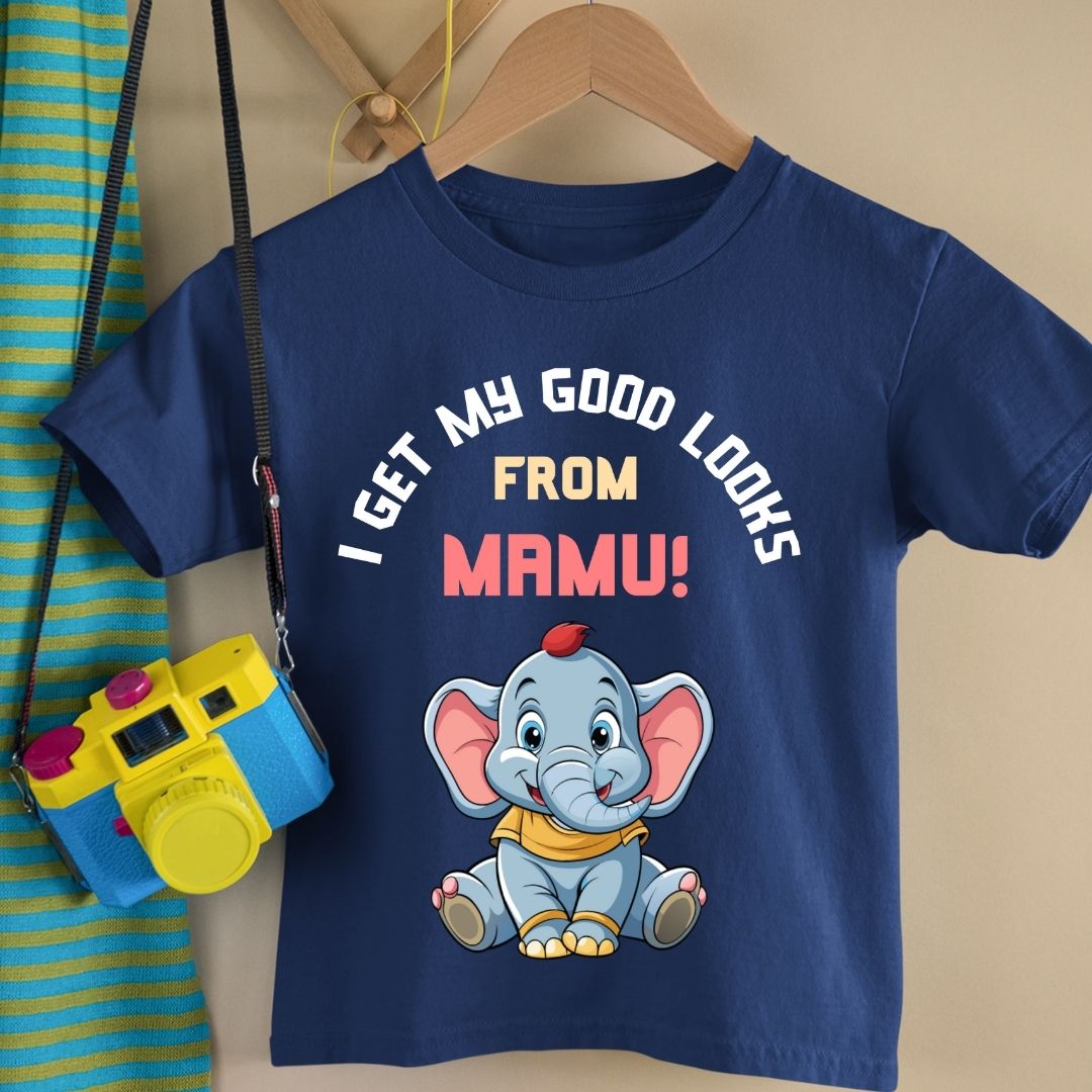 I Get My Good Looks From Mamu - Kids Tshirt