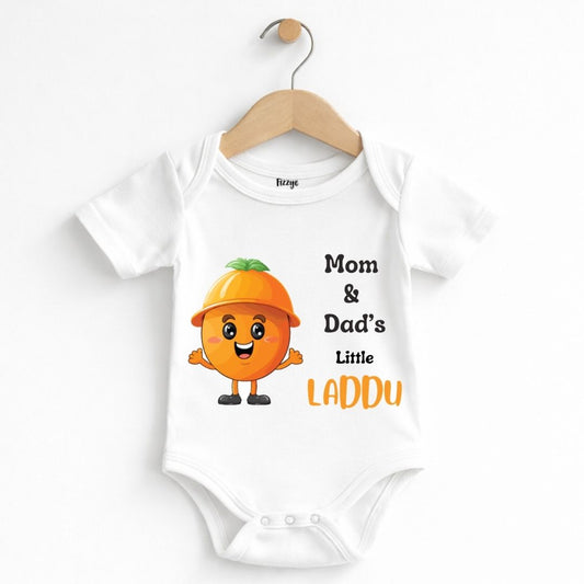 Mom & Dad's Little Laddoo - Kids| Newborn Romper