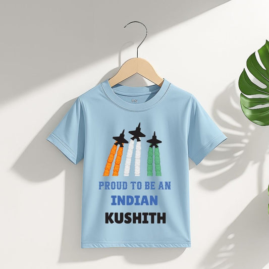 Proud To Be An Indian - Customisable Kids Tshirt