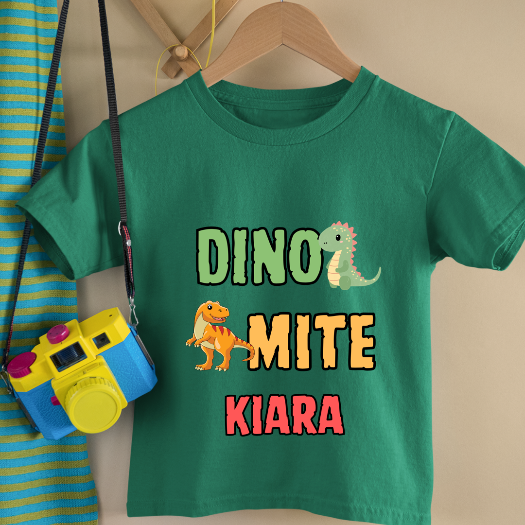 Dino Mite - Personalised Kids Tshirt