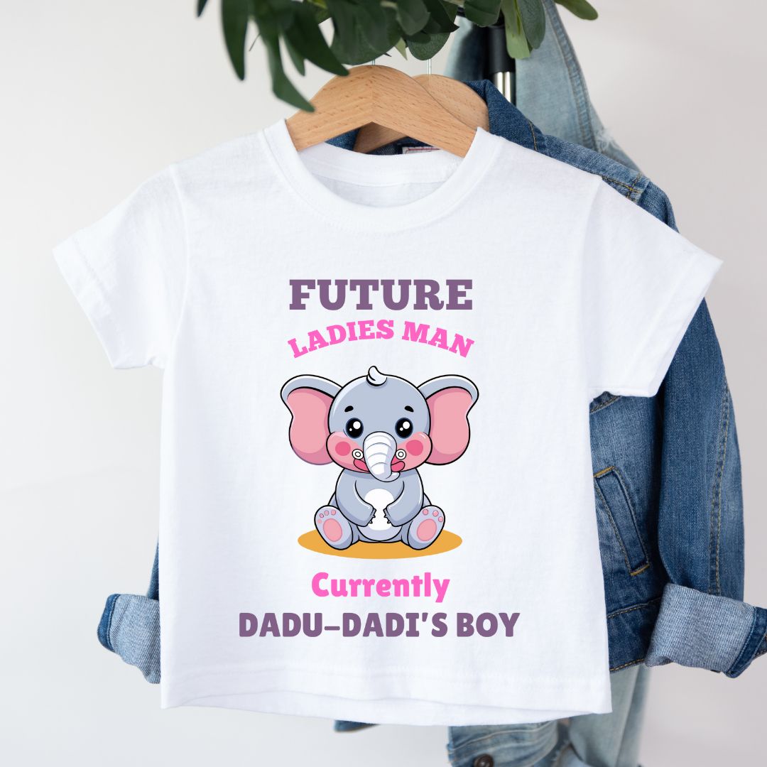Future Ladies Man Currently Dadu Dadi's Boy - Kids Tee