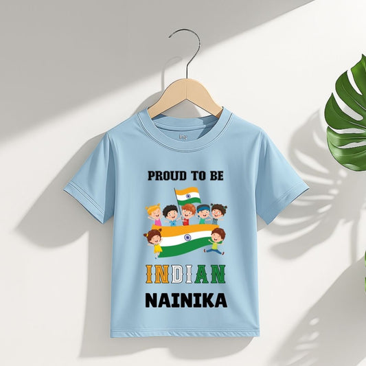 Proud To Be An Indian - Customisable Kids Tshirt