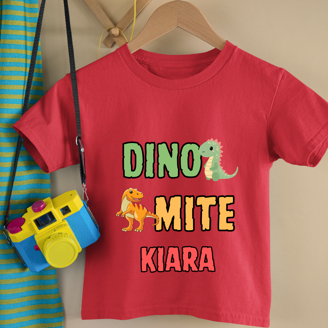 Dino Mite - Personalised Kids Tshirt