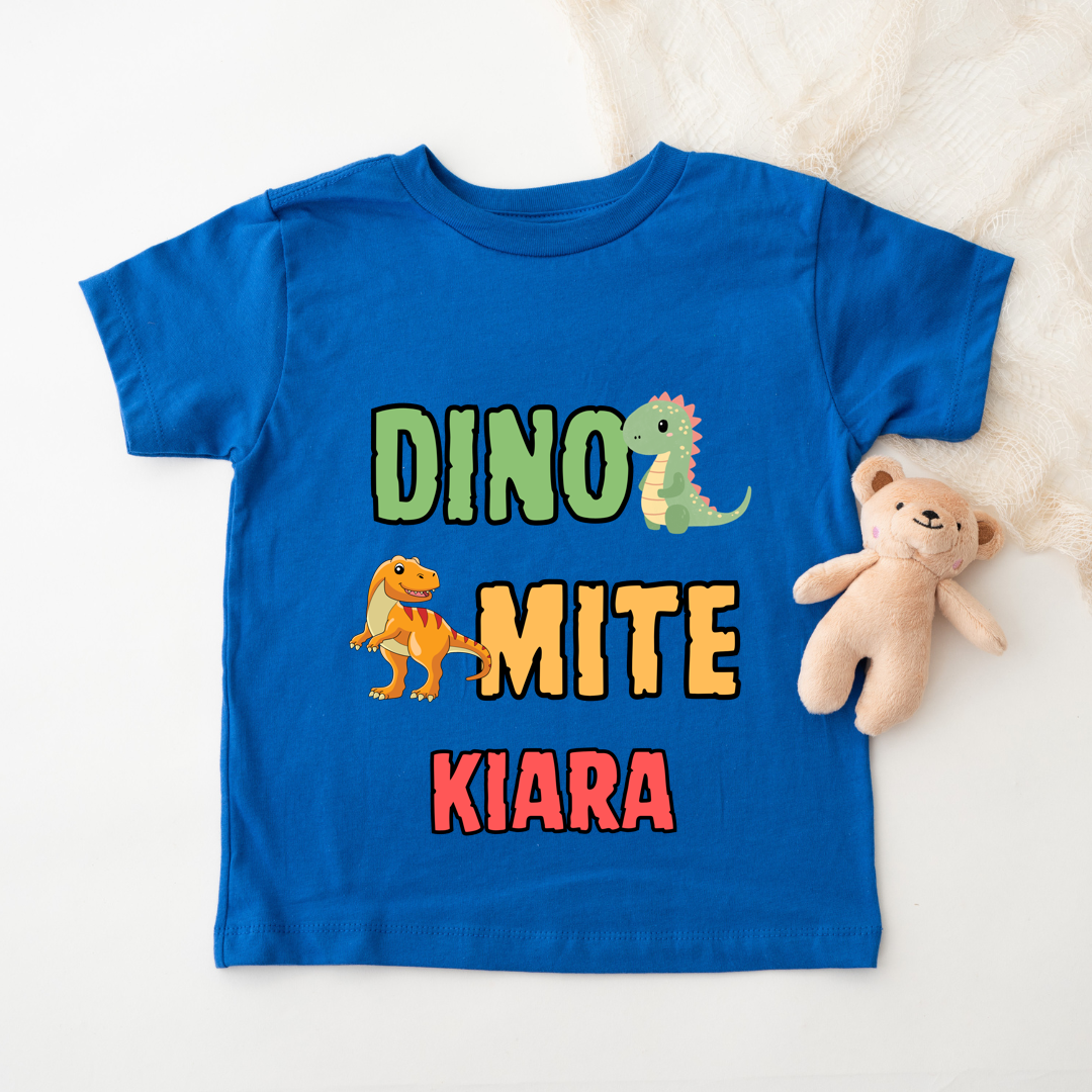 Dino Mite - Personalised Kids Tshirt