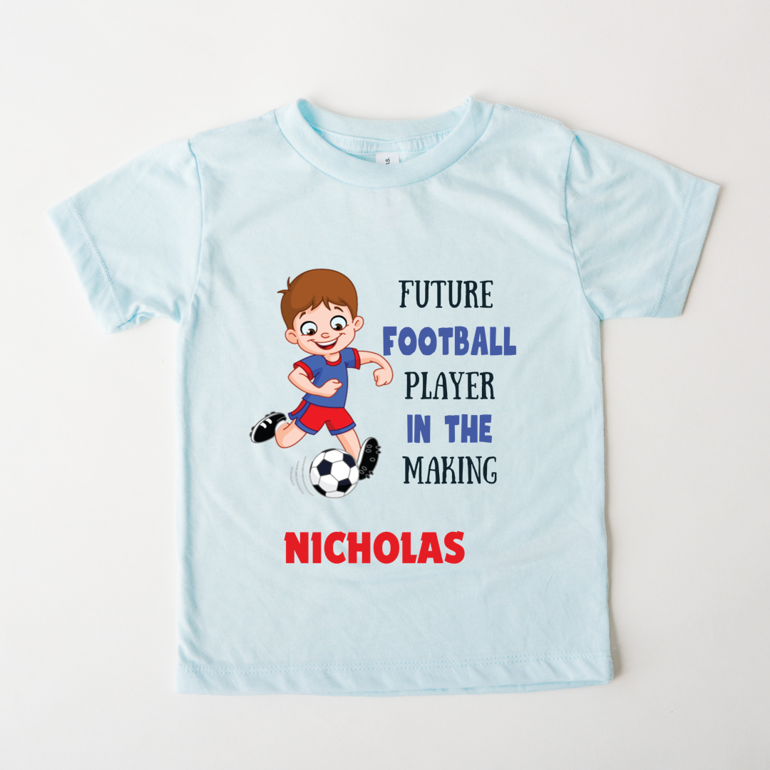 Future Footballer In The Making - Custom Kids Tee