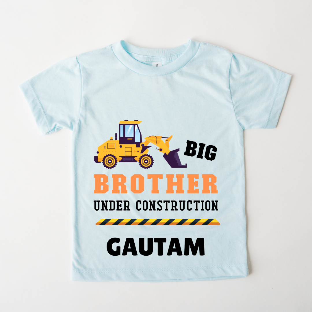 Big Brother Under Construction - Custom Kids Tee