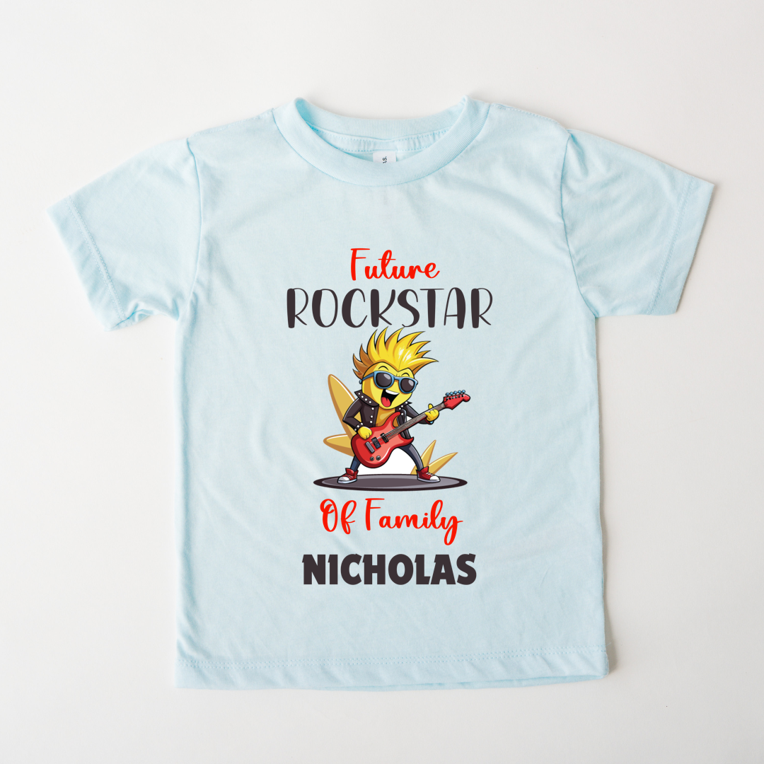 Rockstar Of Family - Custom Kids Tee