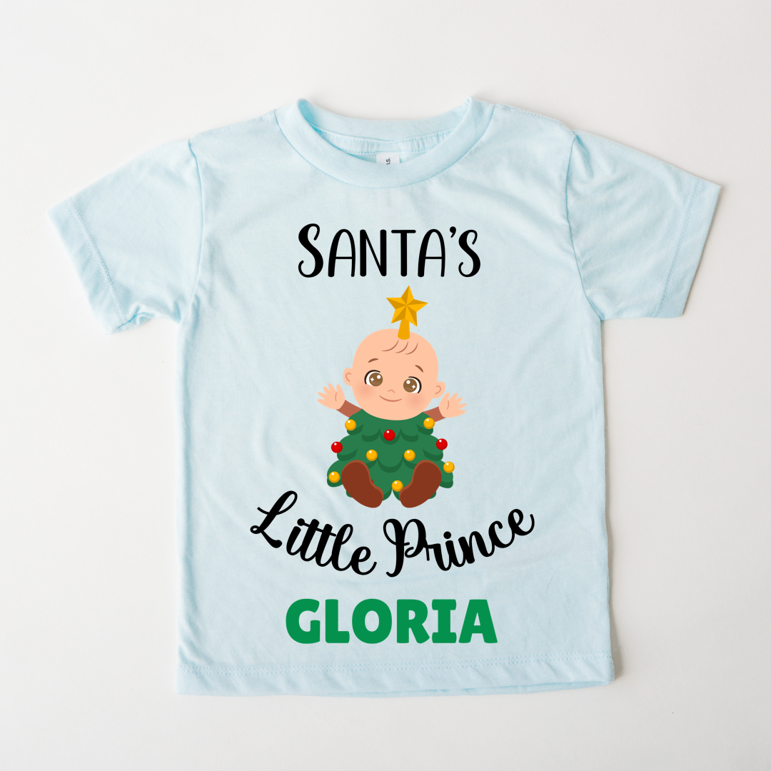 Santa's Little Prince - Custom Kids Tee