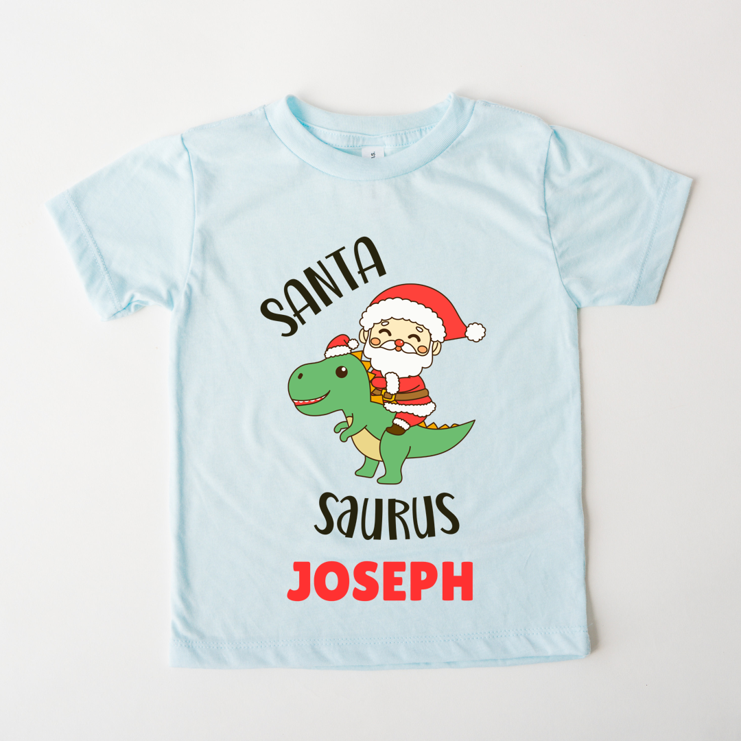 Santa Saurus - Custom Kids Tee