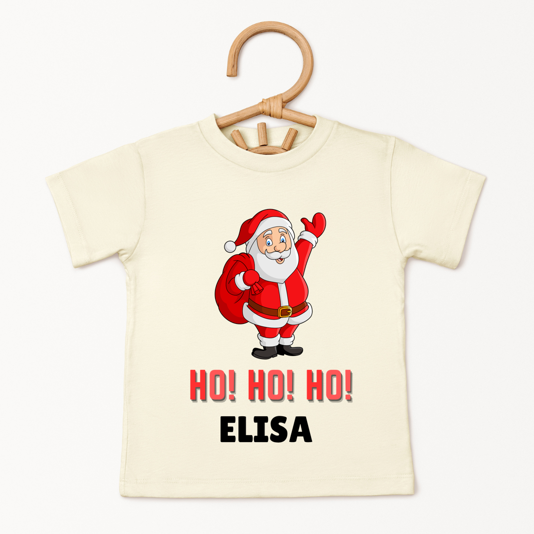 Santa Is Here - Custom Kids Tee