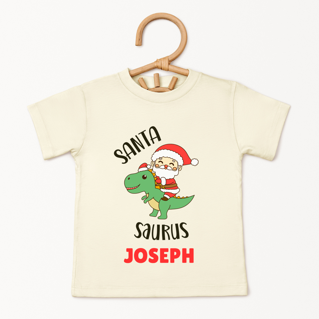 Santa Saurus - Custom Kids Tee