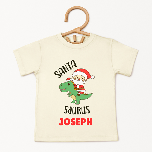 Santa Saurus - Custom Kids Tee