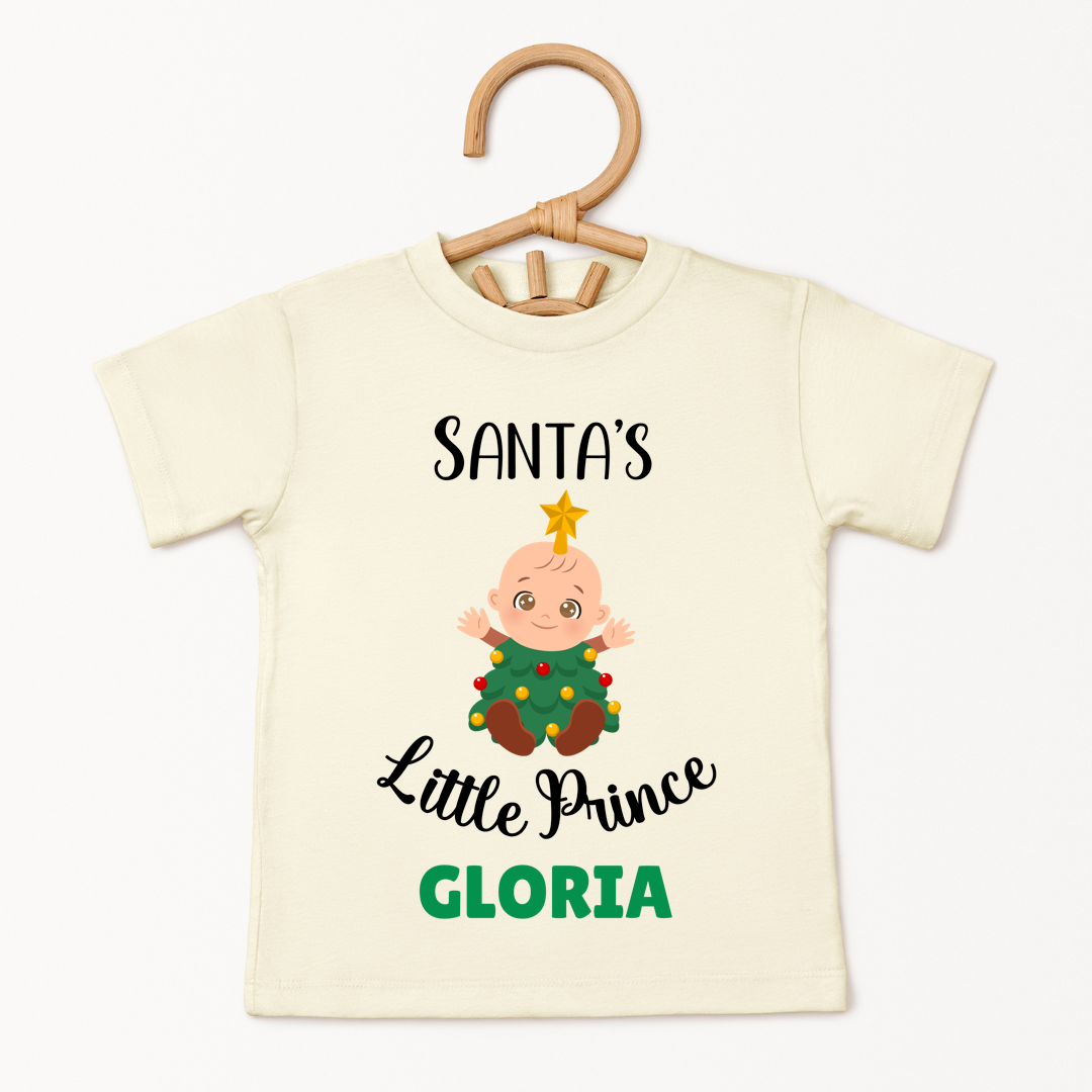 Santa's Little Prince - Custom Kids Tee