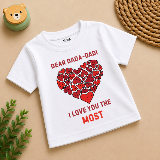 Dada - Dadi I Love You The Most -Kids Tshirt