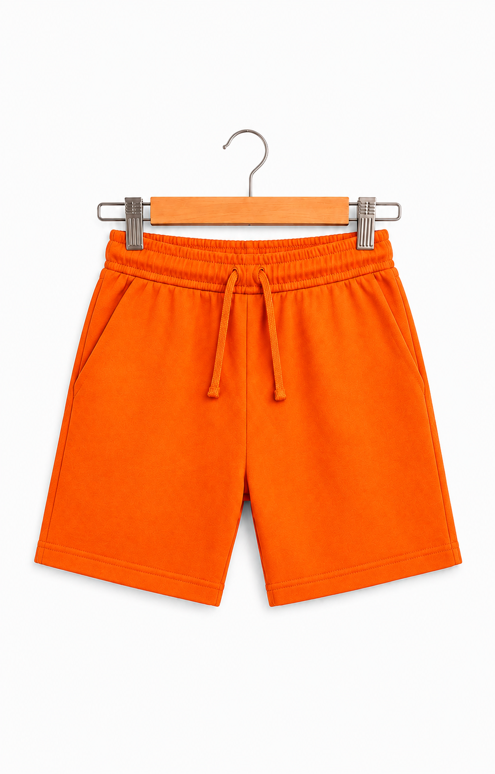 Orange Cotton Shorts
