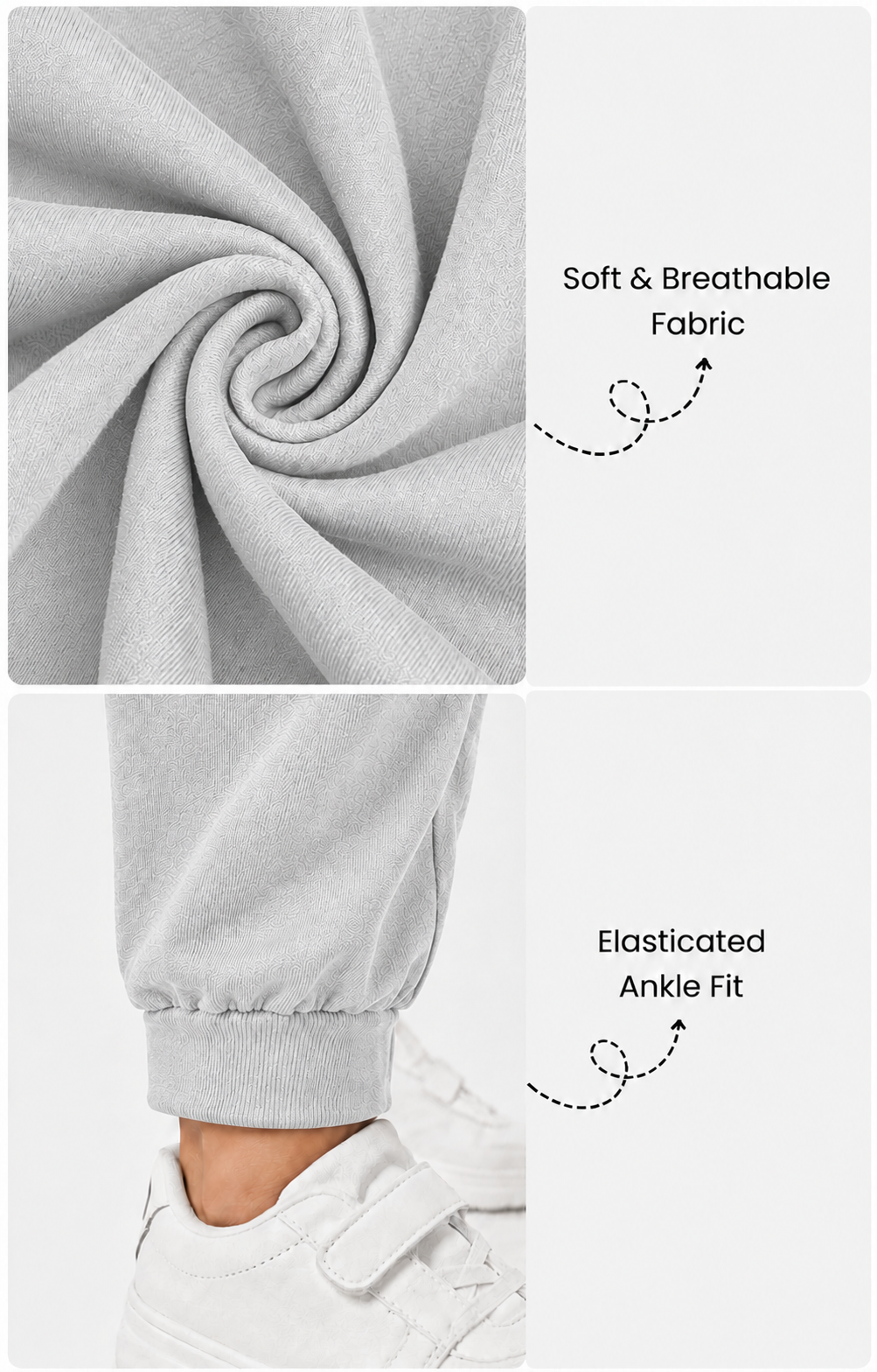 Grey Cotton Pants
