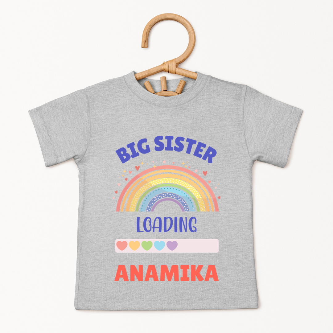 Big Sister Loading - Custom Kids Tee