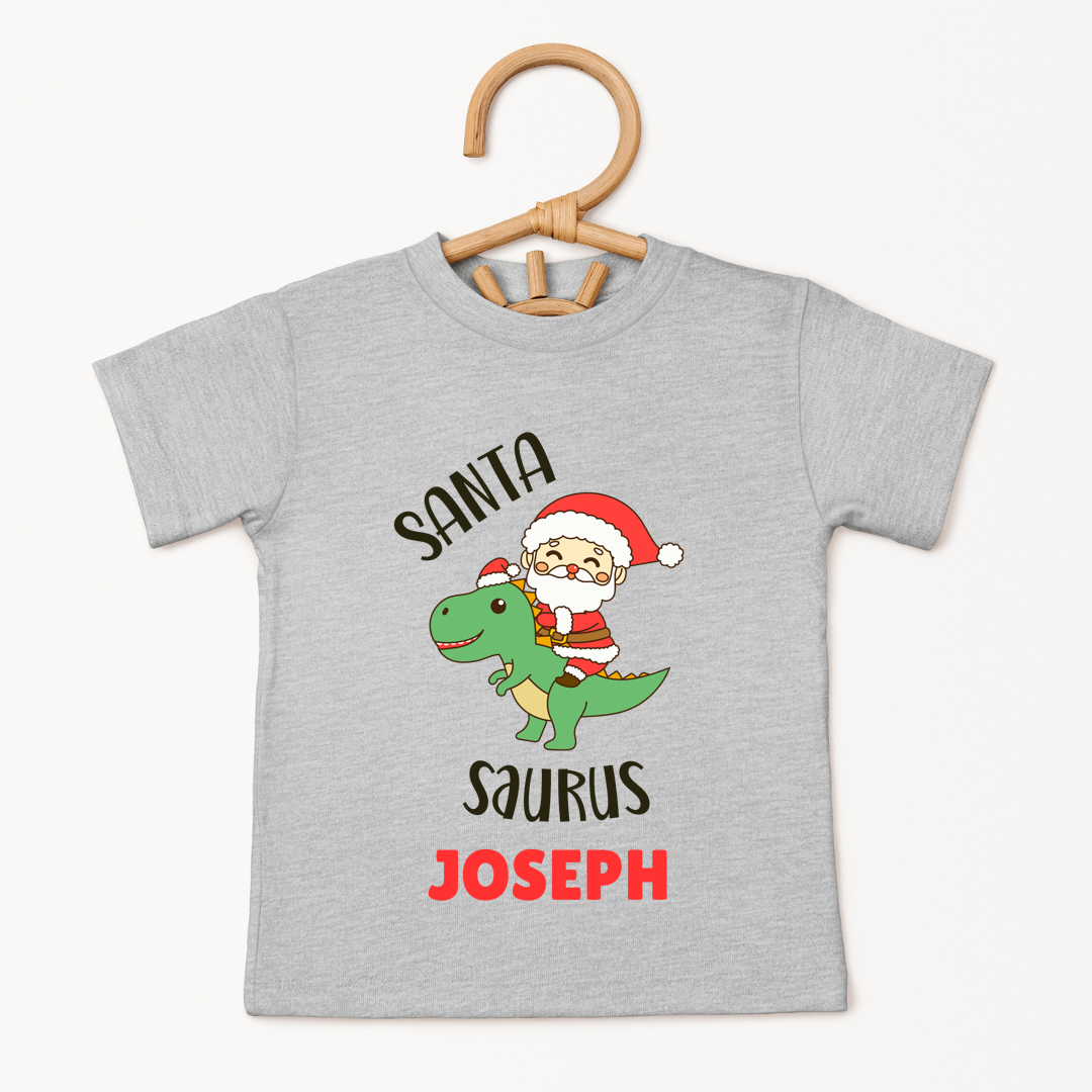 Santa Saurus - Custom Kids Tee