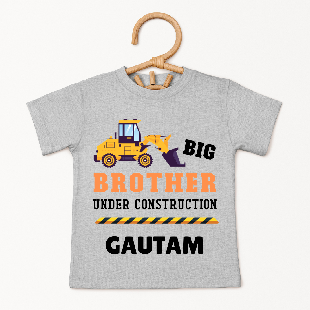 Big Brother Under Construction - Custom Kids Tee
