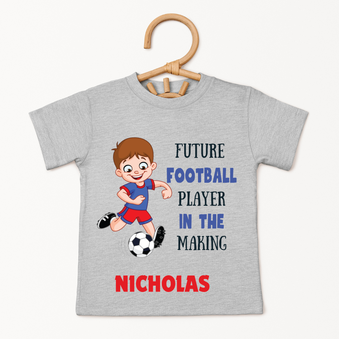 Future Footballer In The Making - Custom Kids Tee