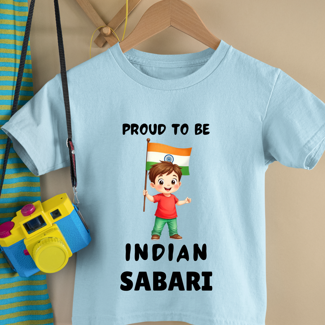 Proud To Be An Indian - Customisable Kids Tshirt
