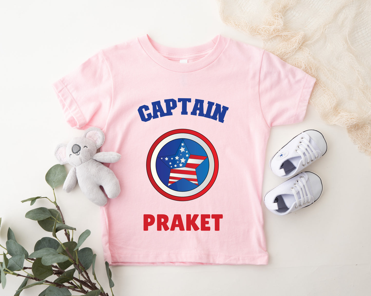 Captain America - Custom Kids Tee