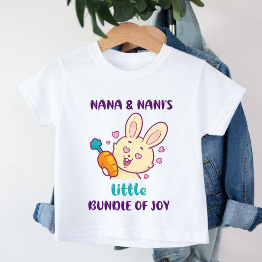 Custom Name Printed Cotton Tee | Personalised Kids Wear