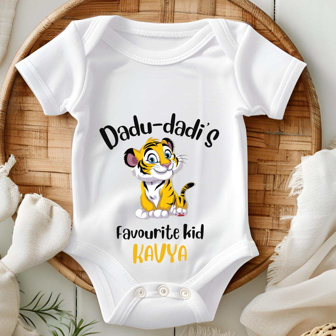Dadu Dadi's Favourite Kid - Custom Baby Romper