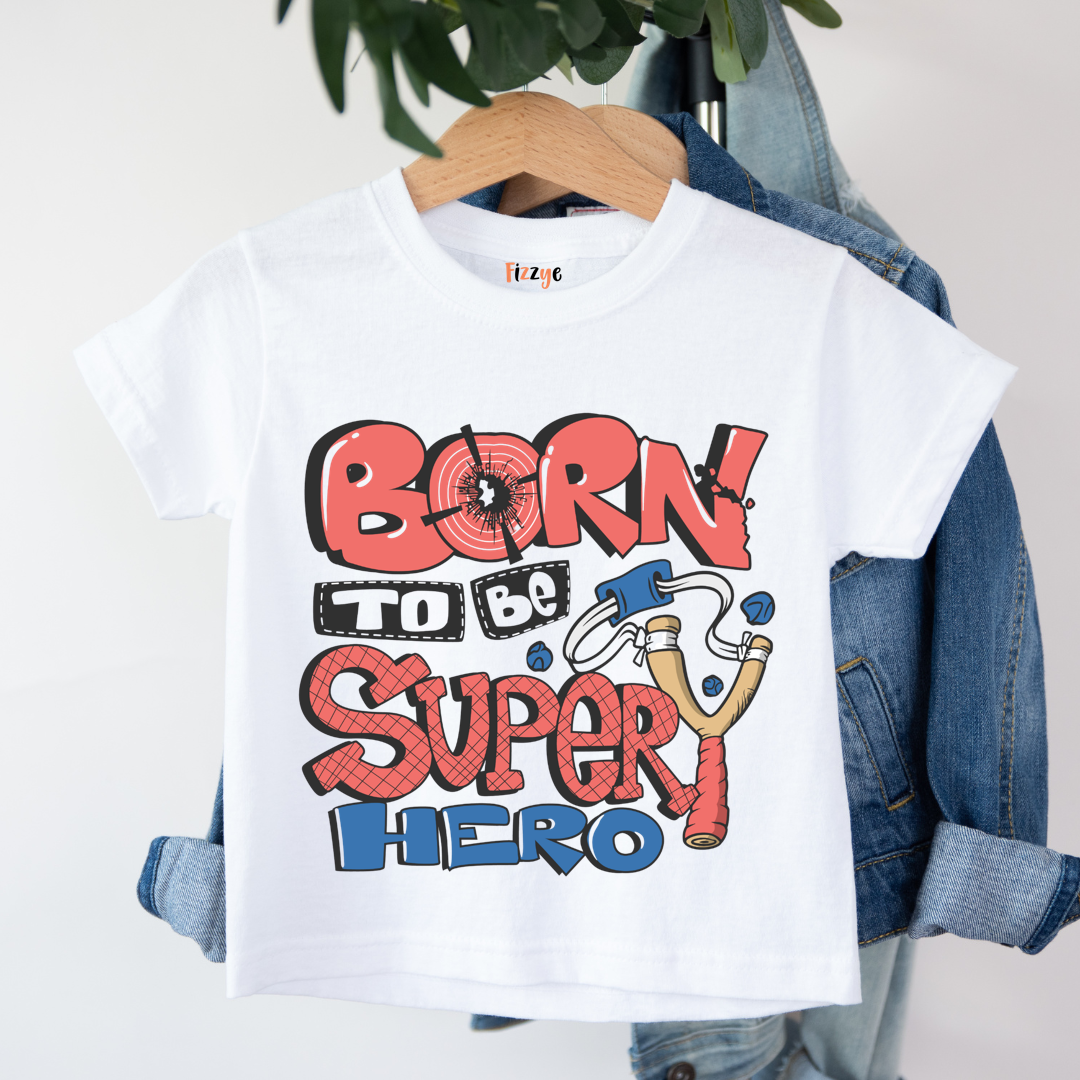Born To Be Super Hero - Kids Tshirt