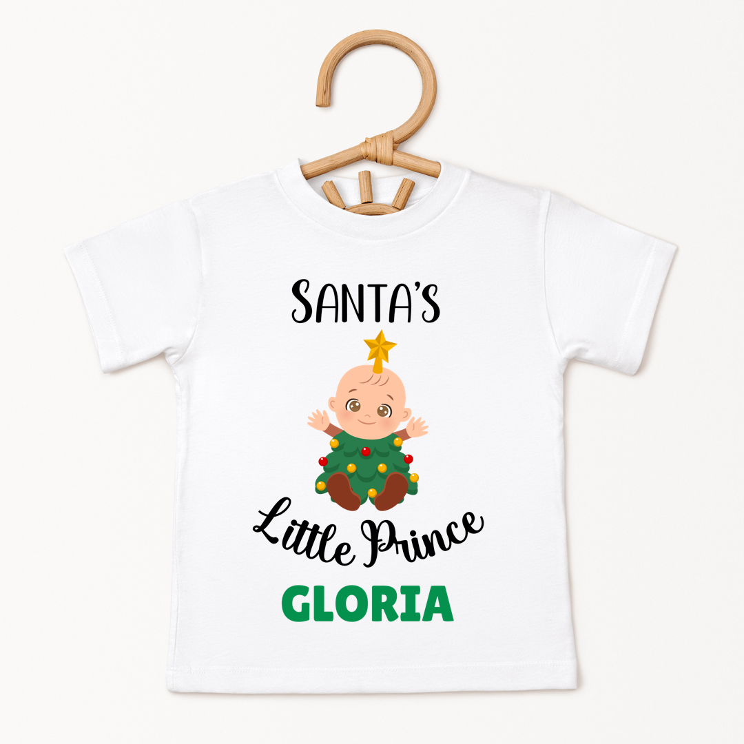 Santa's Little Prince - Custom Kids Tee