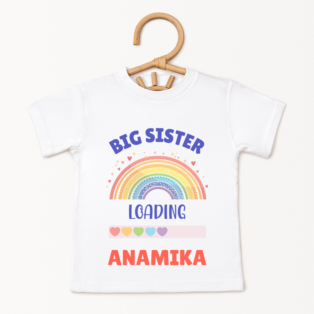 Big Sister Loading - Custom Kids Tee