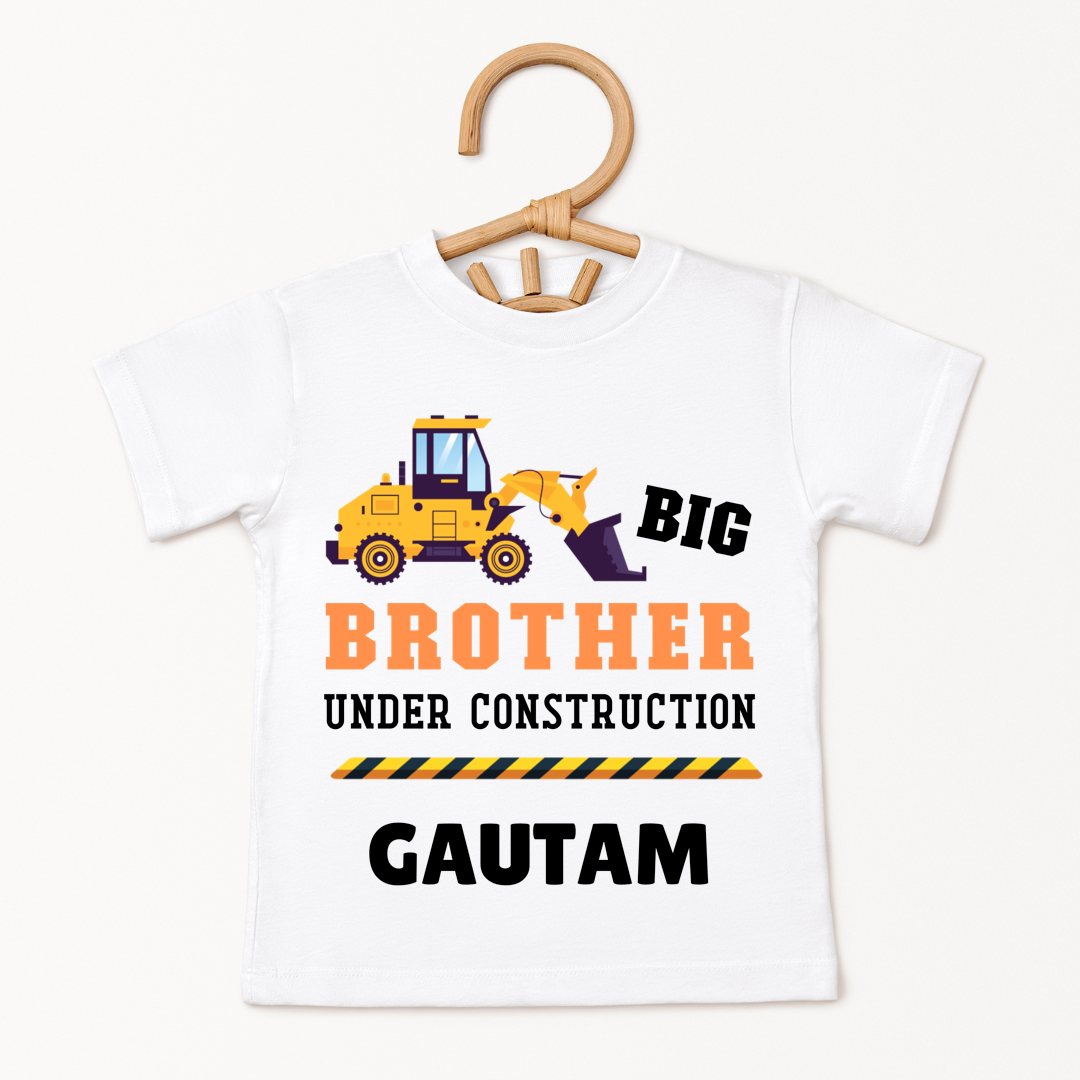 Big Brother Under Construction - Custom Kids Tee