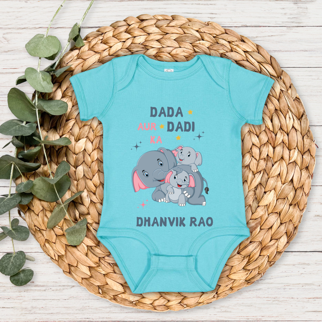 Dada Aur Dadi Ka Favourite - Customised Baby Romper