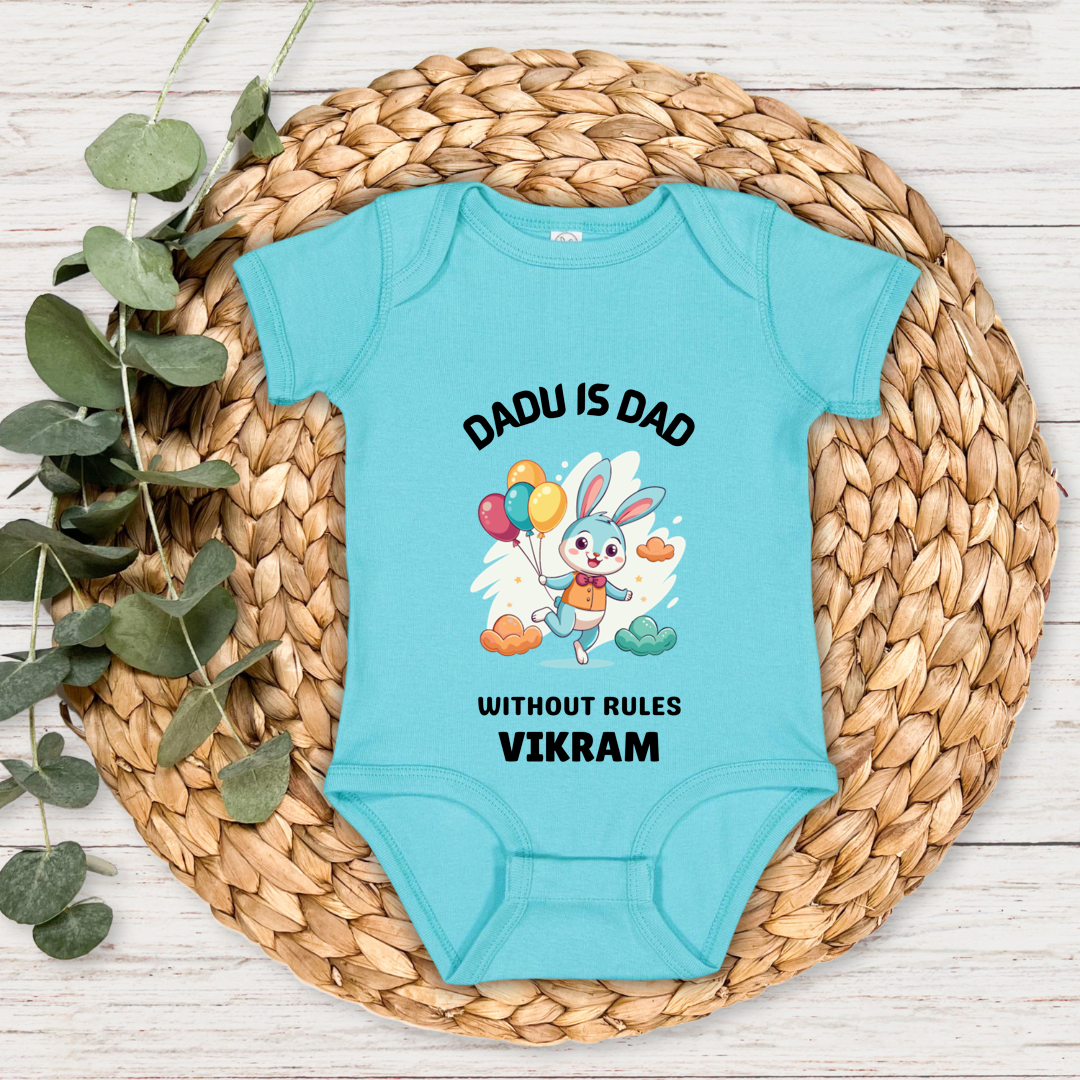 Dadu Is Dad Without Rules - Custom Baby Romper