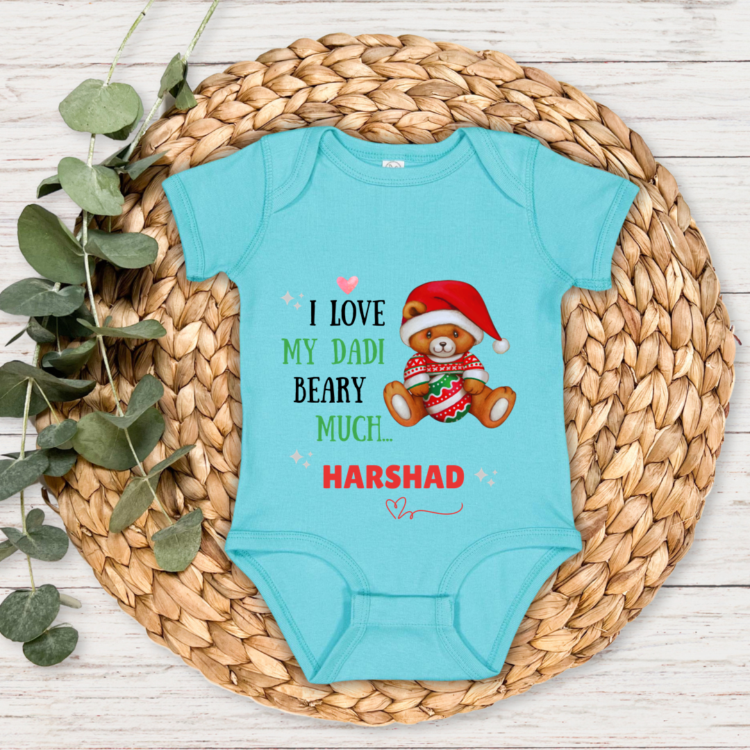 I Love My Dadi Beary Much - Custom Baby Romper