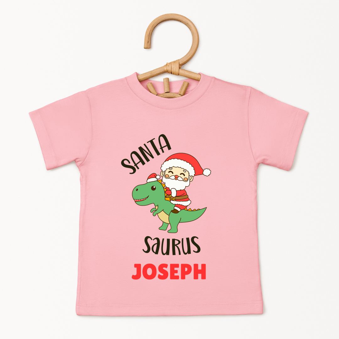 Santa Saurus - Custom Kids Tee