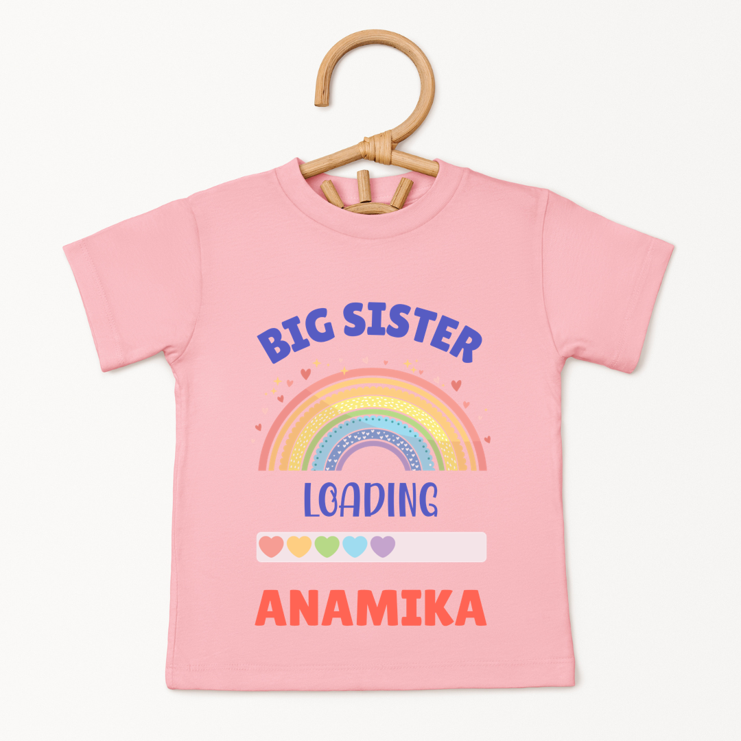 Big Sister Loading - Custom Kids Tee