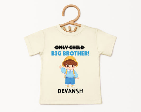 Only Child, Big Brother - Custom Kids Tee