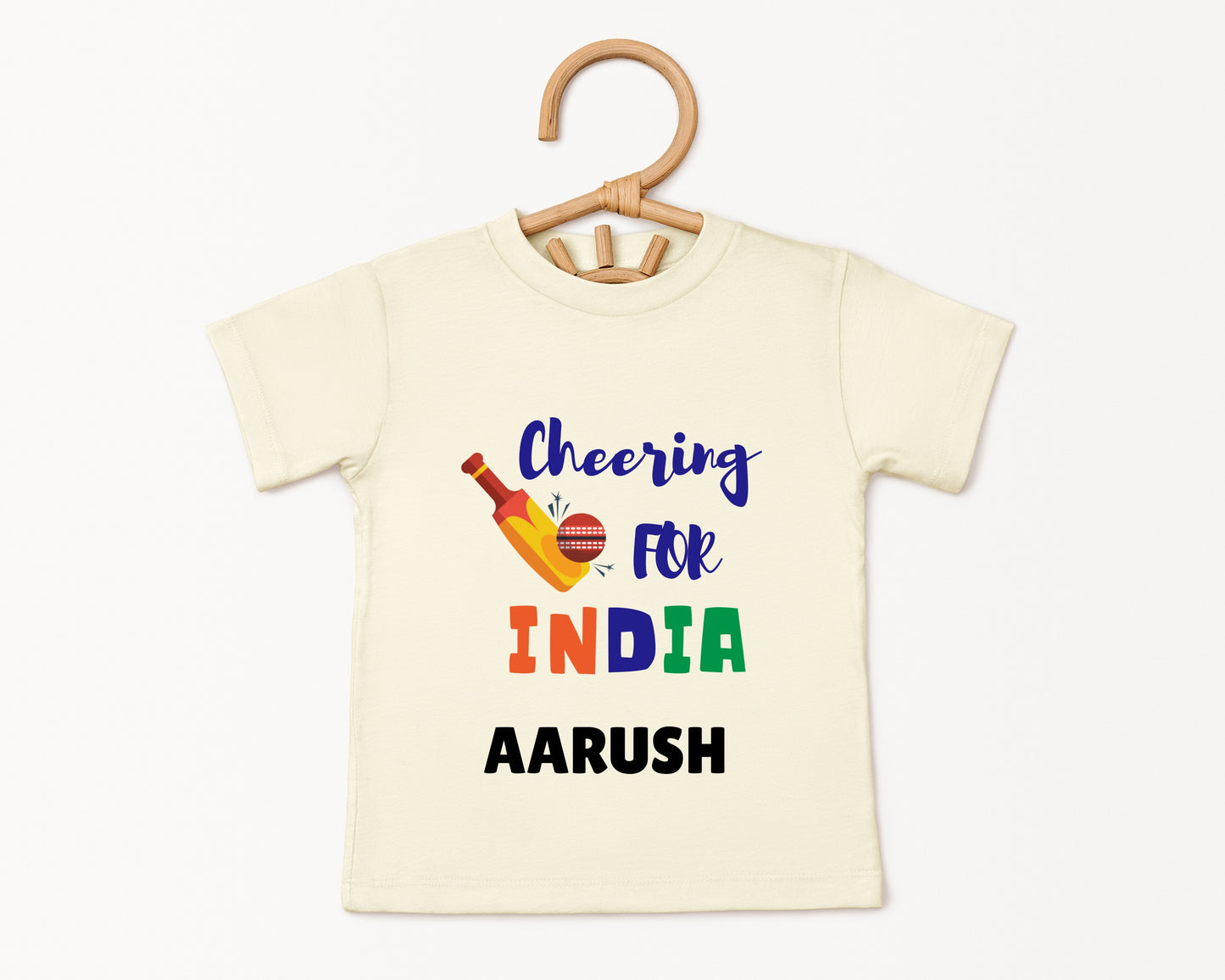 Cheering For India - Custom Kids Tee